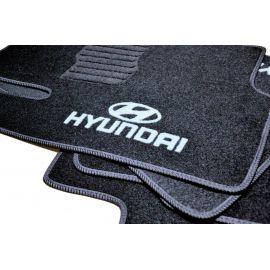 AVTM Коврики в салон текстильные Hyundai Sonata YF '09- Черные (Комплект 5шт.)