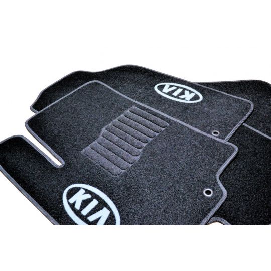 AVTM Коврики в салон текстильные Kia Rio III '11- Черные (Комплект 5шт.)