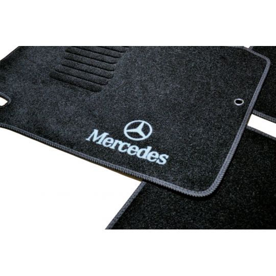 AVTM Коврики в салон текстильные Mercedes-Benz E-Class W210 '95-02 [задний привод] Черные (Комплект 5шт.)