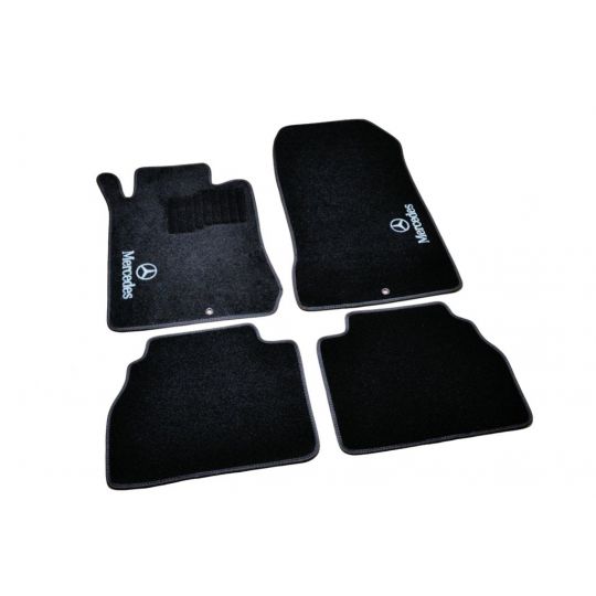 AVTM Коврики в салон текстильные Mercedes-Benz E-Class W210 '95-02 [задний привод] Черные (Комплект 5шт.)