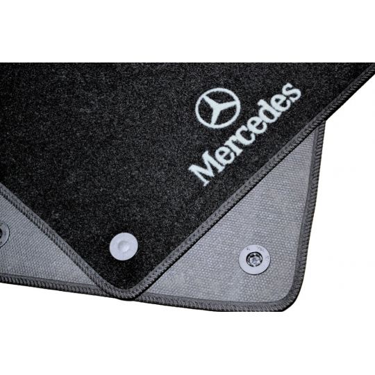 AVTM Коврики в салон текстильные Mercedes-Benz CLS-Class C219 '04-10 [задний привод] Черные (Комплект 5шт.)