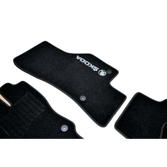 AVTM Коврики в салон текстильные Skoda Octavia (A7) III '13- Черные (Комплект 5шт.)