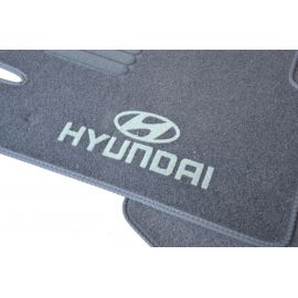 AVTM Коврики в салон текстильные Hyundai Sonata LF '14- Серые (Комплект 5шт.)