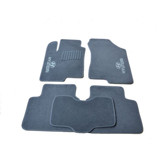 AVTM Коврики в салон текстильные Hyundai Sonata LF '14- Серые (Комплект 5шт.)