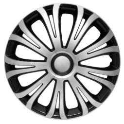 Колпаки 4Racing Avera Silver&Black R14 (Комплект 4 шт.)