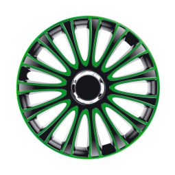 Колпаки 4Racing Le Mans Pro Green&Black R14 (Комплект 4 шт.)