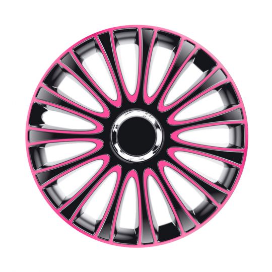 Колпаки 4Racing Le Mans Pro Pink&Black R14 (Комплект 4 шт.)