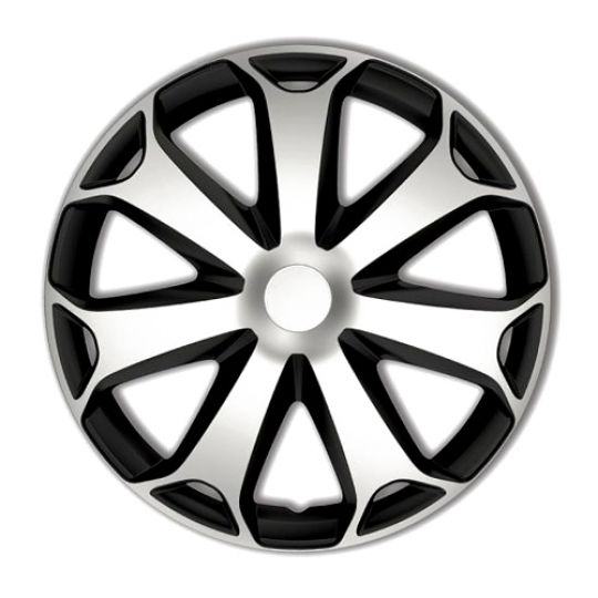 Колпаки 4Racing Mega Silver&Black R14 (Комплект 4 шт.) Колпаки 4Racing Mega Silver&Black R14 (Комплект 4 шт.)