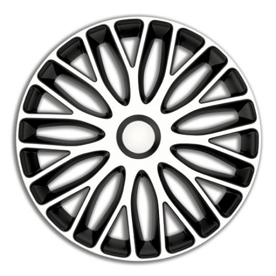 Колпаки 4Racing Mugello White&Black R13 (Комплект 4 шт.) Колпаки 4Racing Mugello White&Black R13 (Комплект 4 шт.)