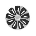 Колпаки 4Racing Platin Silver&Black R14 (Комплект 4 шт.)