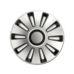 Колпаки 4Racing Silverstone Silver&Black R13 (Комплект 4 шт.)