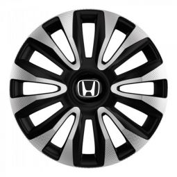 Колпаки 4Racing Avalon Carbon Silver&Black R14 Honda (Комплект 4 шт.)