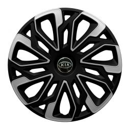 Колпаки 4Racing Estoril Silver&Black R15 Kia (Комплект 4 шт.) Колпаки 4Racing Estoril Silver&Black R15 Kia (Комплект 4 шт.)