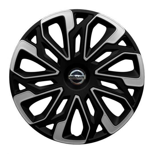 Колпаки 4Racing Estoril Silver&Black R16 Nissan (Комплект 4 шт.) Колпаки 4Racing Estoril Silver&Black R16 Nissan (Комплект 4 шт.)