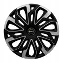 4 RACING Estoril Silver&Black R14 Колпаки для колес с логотипом Opel (Комплект 4 шт.)