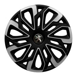 Колпаки 4Racing Estoril Silver&Black R16 Peugeot (Комплект 4 шт.) Колпаки 4Racing Estoril Silver&Black R16 Peugeot (Комплект 4 шт.)