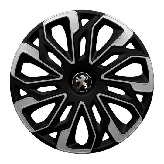 Колпаки 4Racing Estoril Silver&Black R16 Peugeot (Комплект 4 шт.) Колпаки 4Racing Estoril Silver&Black R16 Peugeot (Комплект 4 шт.)