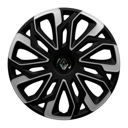 Колпаки 4Racing Estoril Silver&Black R16 Renault (Комплект 4 шт.) Колпаки 4Racing Estoril Silver&Black R16 Renault (Комплект 4 шт.)