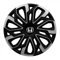 Колпаки 4Racing Estoril Silver&Black R16 Honda (Комплект 4 шт.)