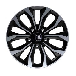 Колпаки 4Racing Hornet Pro Silver&Black R15 Fiat (Комплект 4 шт.)