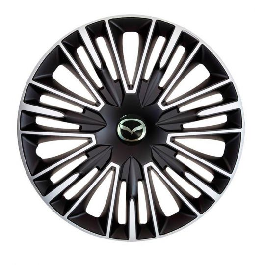 Колпаки 4Racing Jerez Silver&Black R14 Mazda (Комплект 4 шт.) Колпаки 4Racing Jerez Silver&Black R14 Mazda (Комплект 4 шт.)