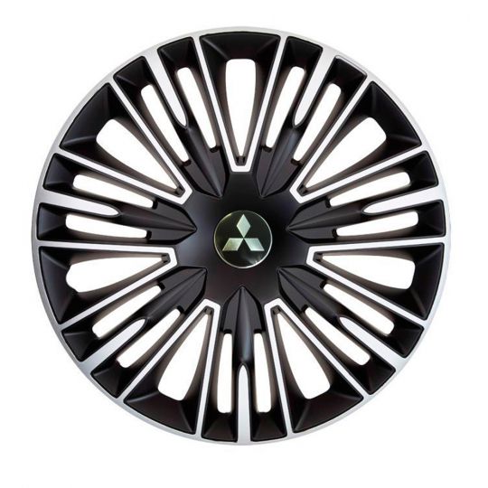 Колпаки 4Racing Jerez Silver&Black R14 Mitsubishi (Комплект 4 шт.) Колпаки 4Racing Jerez Silver&Black R14 Mitsubishi (Комплект 4 шт.)