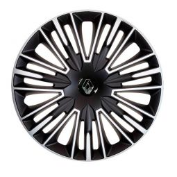 Колпаки 4Racing Jerez Silver&Black R15 Renault (Комплект 4 шт.)