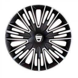 Колпаки 4Racing Jerez Silver&Black R14 Dacia (Комплект 4 шт.)