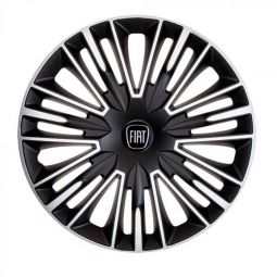 Колпаки 4Racing Jerez Silver&Black R16 Fiat (Комплект 4 шт.)