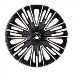 Колпаки 4Racing Jerez Silver&Black R16 Geely (Комплект 4 шт.)