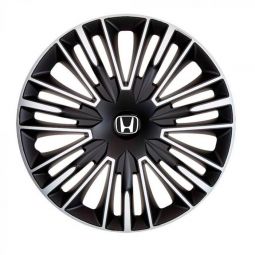 Колпаки 4Racing Jerez Silver&Black R14 Honda (Комплект 4 шт.)