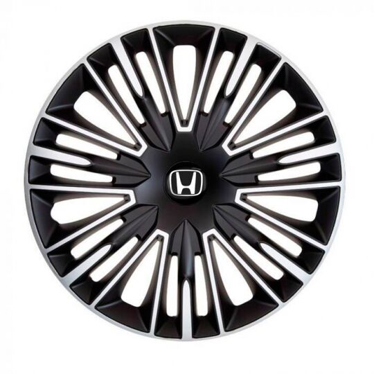 Колпаки 4Racing Jerez Silver&Black R13 Honda (Комплект 4 шт.)