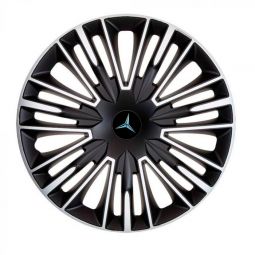 Колпаки 4Racing Jerez Silver&Black R14 Mercedes-Benz (Комплект 4 шт.)