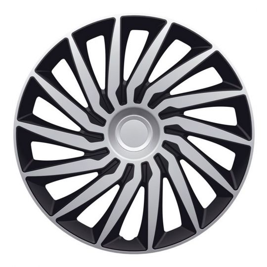 Колпаки 4Racing Kendo Silver&Black R14 (Комплект 4 шт.)