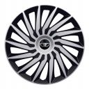 4 RACING Kendo Silver&Black R14 Колпаки для колес с логотипом Daewoo (Комплект 4 шт.)