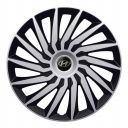 4 RACING Kendo Silver&Black R14 Колпаки для колес с логотипом Hyundai (Комплект 4 шт.)