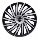 4 RACING Kendo Silver&Black R14 Колпаки для колес с логотипом Mazda (Комплект 4 шт.)
