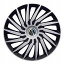 4 RACING Kendo Silver&Black R14 Колпаки для колес с логотипом Volkswagen (Комплект 4 шт.)
