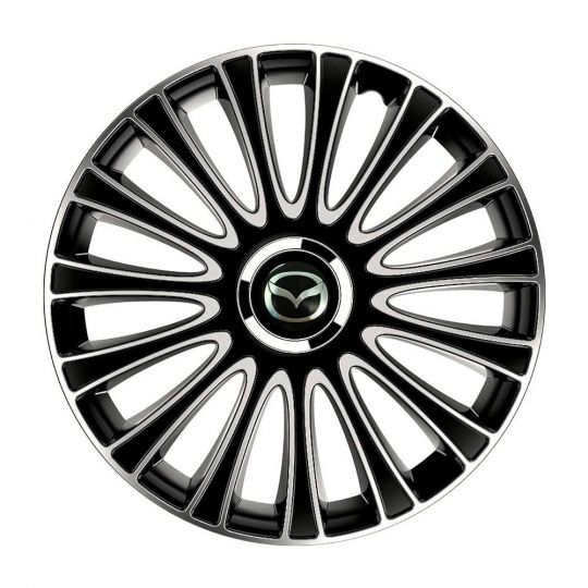 Колпаки 4Racing Le Mans Pro Silver&Black R13 Mazda (Комплект 4 шт.) Колпаки 4Racing Le Mans Pro Silver&Black R13 Mazda (Комплект 4 шт.)