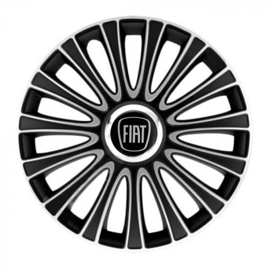 Колпаки 4Racing Le Mans Pro Silver&Black R16 Fiat (Комплект 4 шт.) Колпаки 4Racing Le Mans Pro Silver&Black R16 Fiat (Комплект 4 шт.)
