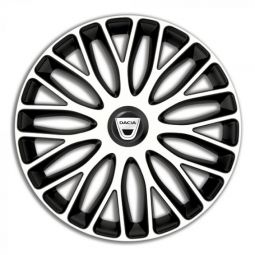 Колпаки 4Racing Mugello White&Black R16 Dacia (Комплект 4 шт.)