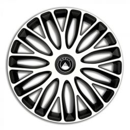 Колпаки 4Racing Mugello White&Black R15 Geely (Комплект 4 шт.)