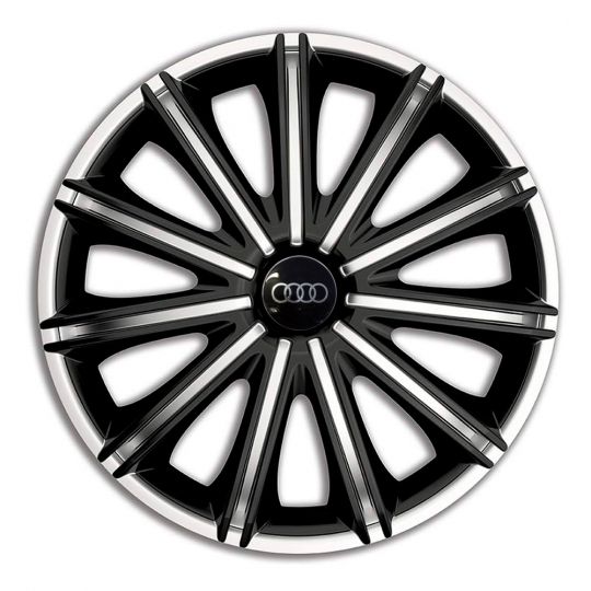 Колпаки 4Racing Nero Silver&Black R18 Audi (Комплект 4 шт.) Колпаки 4Racing Nero Silver&Black R18 Audi (Комплект 4 шт.)