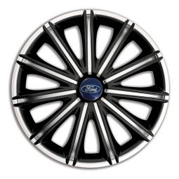 Колпаки 4Racing Nero Silver&Black R18 Ford (Комплект 4 шт.)