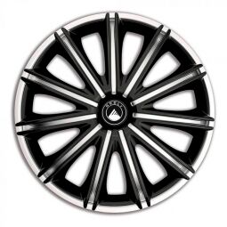 Колпаки 4Racing Nero Silver&Black R18 Geely (Комплект 4 шт.)