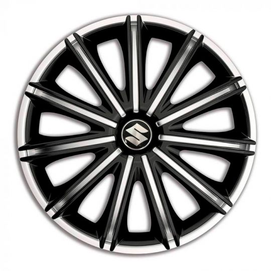 Колпаки 4Racing Nero Silver&Black R18 Suzuki (Комплект 4 шт.) Колпаки 4Racing Nero Silver&Black R18 Suzuki (Комплект 4 шт.)