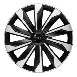 Колпаки 4Racing Typhoon Silver&Black R16 Audi (Комплект 4 шт.)