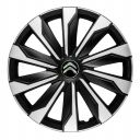 Колпаки 4Racing Typhoon Silver&Black R16 Citroen (Комплект 4 шт.)
