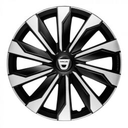 Колпаки 4Racing Typhoon Silver&Black R17 Dacia (Комплект 4 шт.)