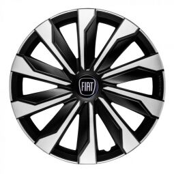 Колпаки 4Racing Typhoon Silver&Black R17 Fiat (Комплект 4 шт.)